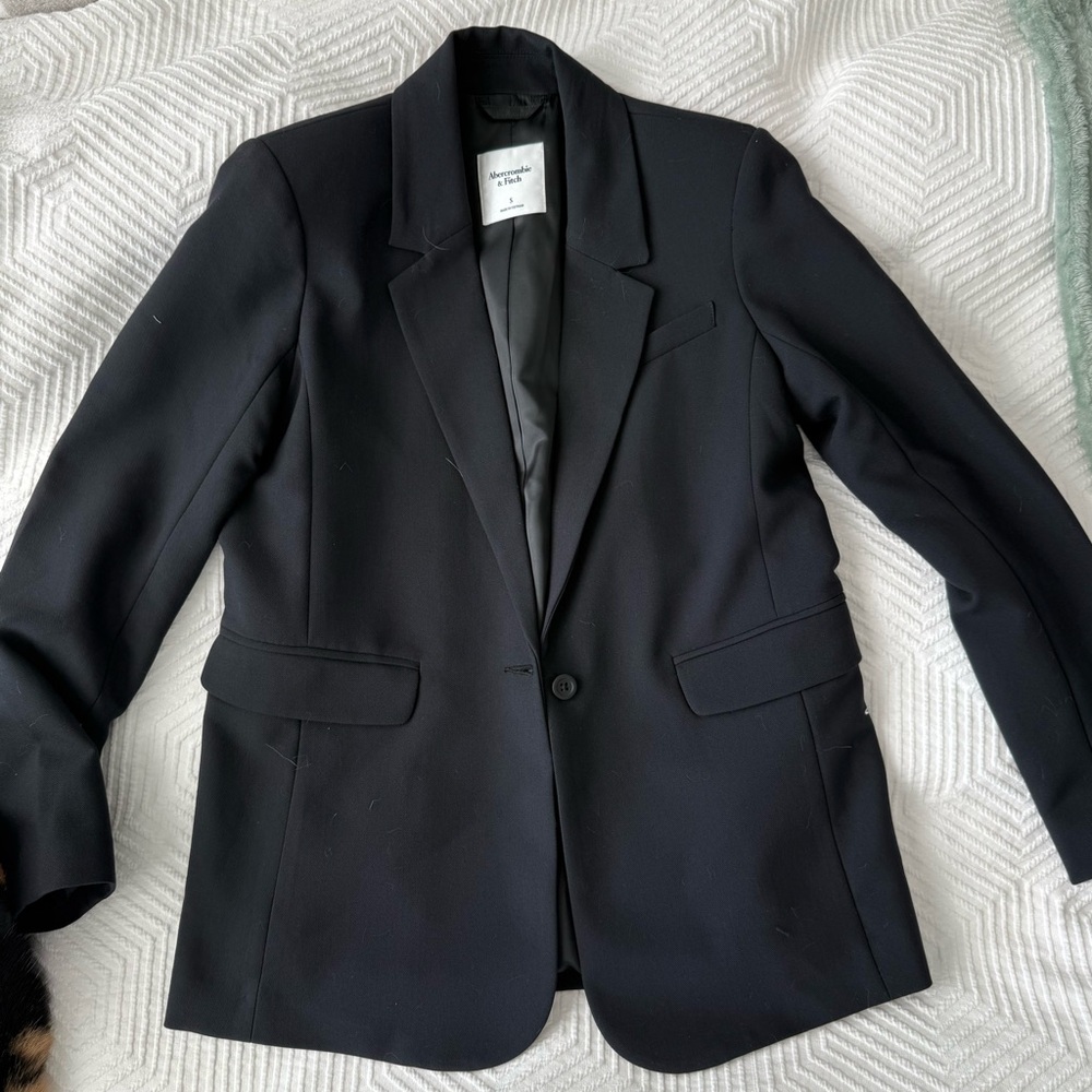 Black Abercrombie Classic Suiting Blazer
